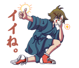 I need Noh mask sticker #7370081