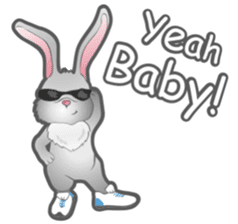 Ozbie bunny sticker #7370292