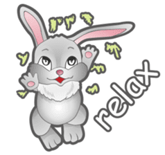 Ozbie bunny sticker #7370312