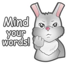 Ozbie bunny sticker #7370318