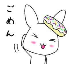 Donut Rabbit sticker #7370506