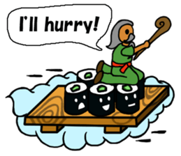 Sushi and Hermit ( English version) sticker #7371095