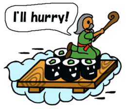 Sushi and Hermit ( English version) sticker #7371095