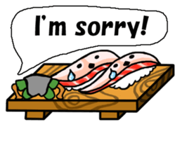 Sushi and Hermit ( English version) sticker #7371097