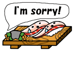 Sushi and Hermit ( English version) sticker #7371097