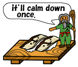 Sushi and Hermit ( English version) sticker #7371098