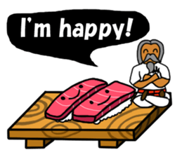 Sushi and Hermit ( English version) sticker #7371102