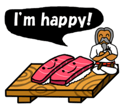Sushi and Hermit ( English version) sticker #7371102
