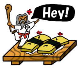 Sushi and Hermit ( English version) sticker #7371103