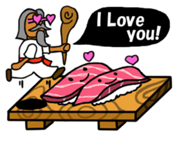 Sushi and Hermit ( English version) sticker #7371104