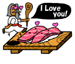 Sushi and Hermit ( English version) sticker #7371104