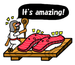 Sushi and Hermit ( English version) sticker #7371105