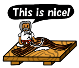 Sushi and Hermit ( English version) sticker #7371106
