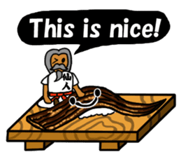 Sushi and Hermit ( English version) sticker #7371106
