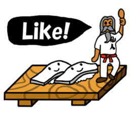 Sushi and Hermit ( English version) sticker #7371107