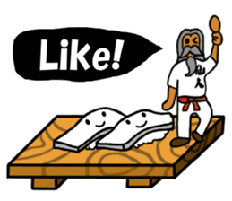 Sushi and Hermit ( English version) sticker #7371107