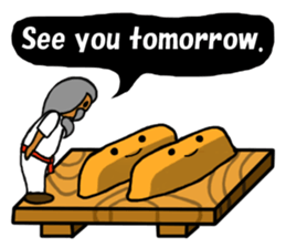 Sushi and Hermit ( English version) sticker #7371108