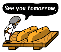 Sushi and Hermit ( English version) sticker #7371108