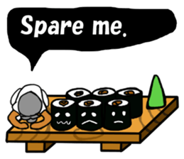 Sushi and Hermit ( English version) sticker #7371109