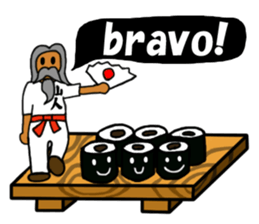 Sushi and Hermit ( English version) sticker #7371110