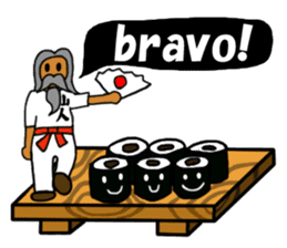 Sushi and Hermit ( English version) sticker #7371110