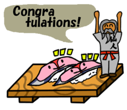 Sushi and Hermit ( English version) sticker #7371114