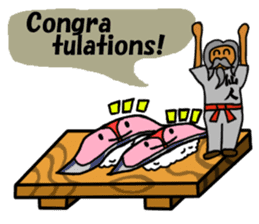 Sushi and Hermit ( English version) sticker #7371114
