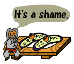 Sushi and Hermit ( English version) sticker #7371116