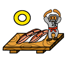 Sushi and Hermit ( English version) sticker #7371118