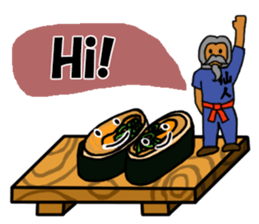 Sushi and Hermit ( English version) sticker #7371126