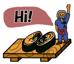 Sushi and Hermit ( English version) sticker #7371126