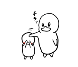 Invective of duck family sticker #7371377