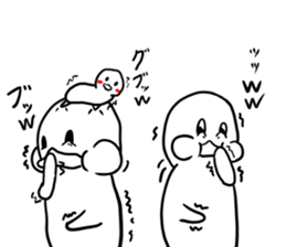 Invective of duck family sticker #7371405