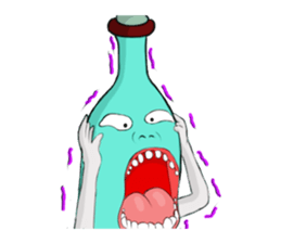 Bottle Man!!! sticker #7371533