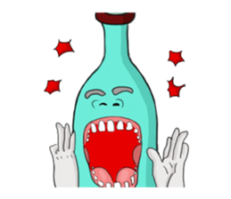 Bottle Man!!! sticker #7371536