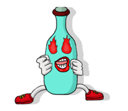 Bottle Man!!! sticker #7371540