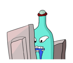 Bottle Man!!! sticker #7371547