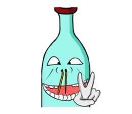Bottle Man!!! sticker #7371558
