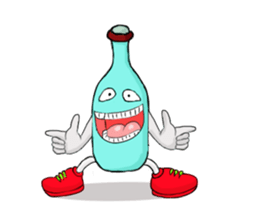 Bottle Man!!! sticker #7371565