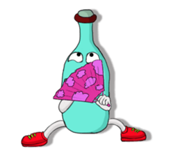 Bottle Man!!! sticker #7371566