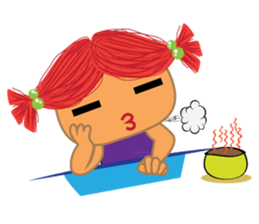 Weather_and girls summer sticker #7371787