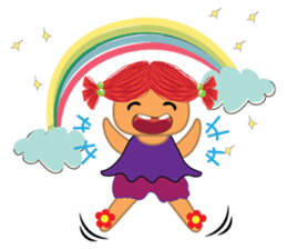 Weather_and girls summer sticker #7371795