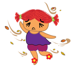 Weather_and girls summer sticker #7371808