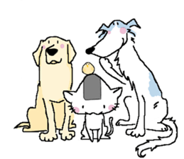 onigirineko&aoiinu sticker #7372287