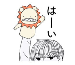 many kind of hand pappets sticker. sticker #7372298