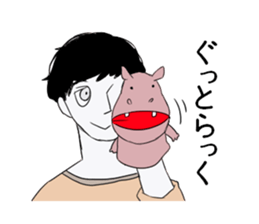 many kind of hand pappets sticker. sticker #7372319