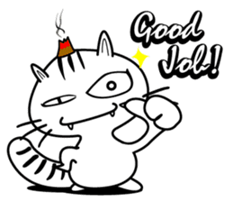 moxa-cat Bunta (English Vol.2) sticker #7372510