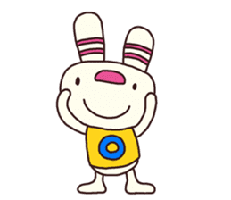 The striped rabbit (Kansai dialect) sticker #7373094