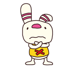 The striped rabbit (Kansai dialect) sticker #7373095