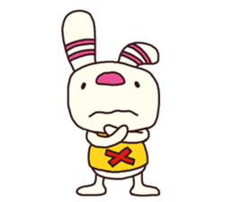 The striped rabbit (Kansai dialect) sticker #7373095